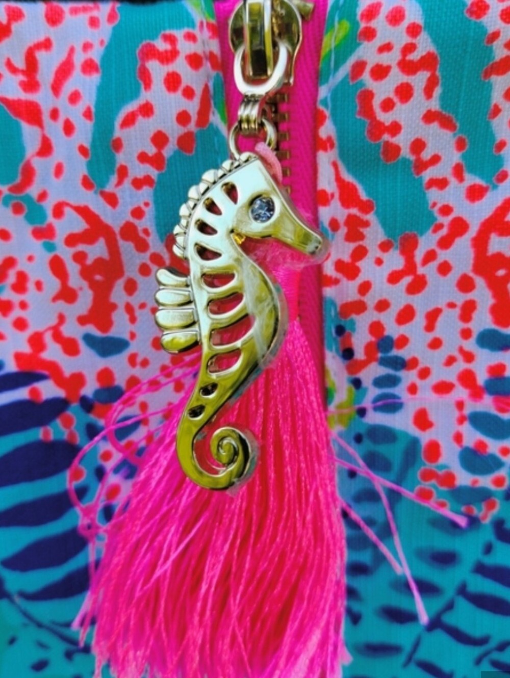 Lilly Pulitzer Ocean Seahorse Shift Dress Size 8 Resort Coastal Preppy - Picture 6 of 7